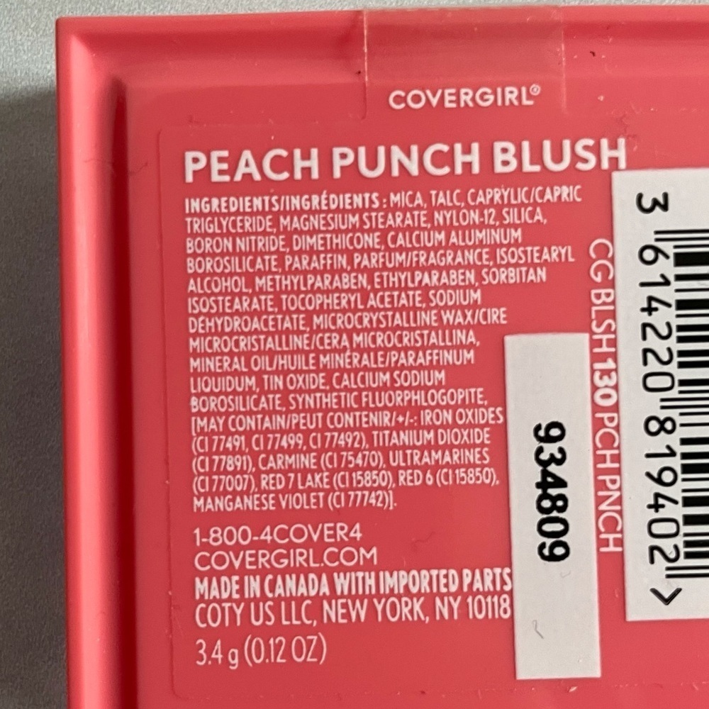 CoverGirl Peach Punch Blush - 2X #130- New! - Picture 5 of 6